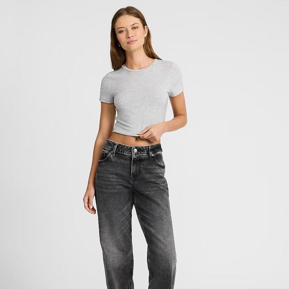 EXPRESS Supersoft Fitted Crop Tee